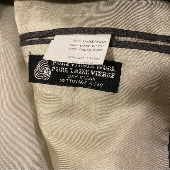 VINTAGE VIRGIN WOOL OVERSIZED BLAZER - Picture 6 of 8